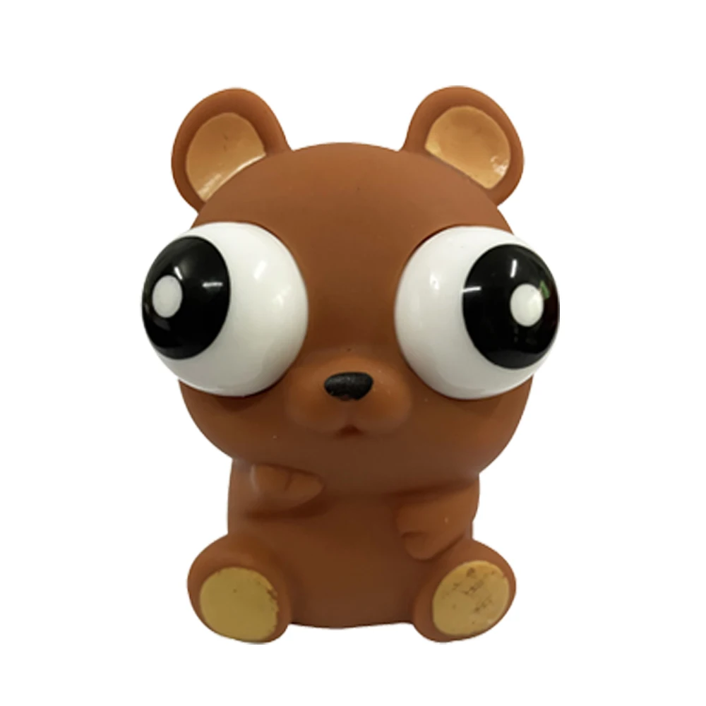 Trending products new arrivals Animal Popping Out Eyes Squeeze Fidget Squeeze Decompression Toys Cartoon Animal Series For Kids