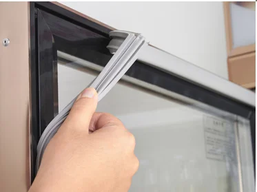 2-Glass Door Refrigerator Upright Fridge with fan