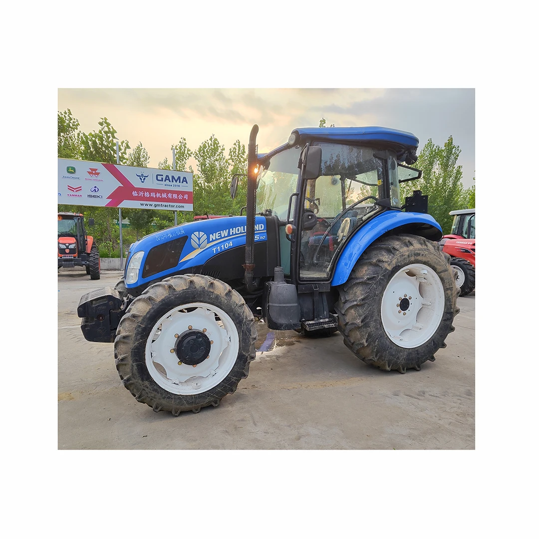 Cheap New and Holland T1104 Used farm tractors for sale with plough