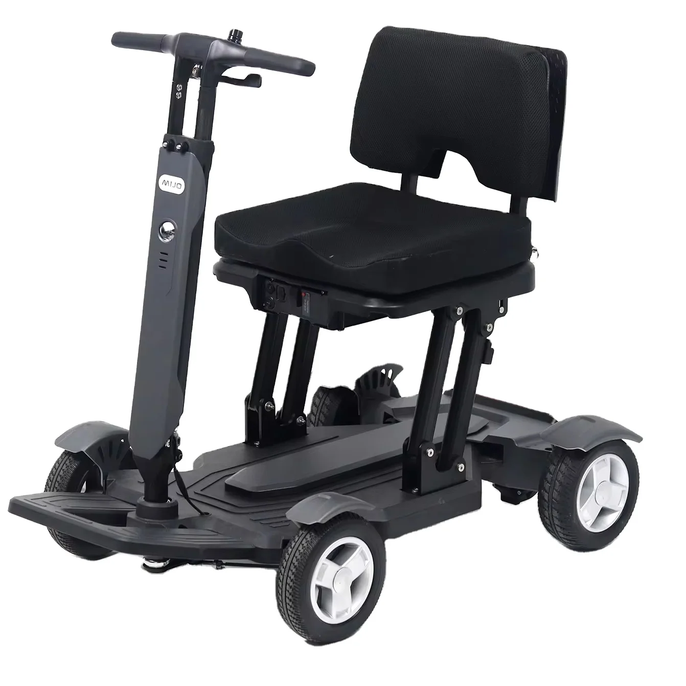 4 Wheel Foldable Elderly Medical Scooter For Disabled Best Light Weight Collapsible Handicapped Fold Up Mobility Scooter