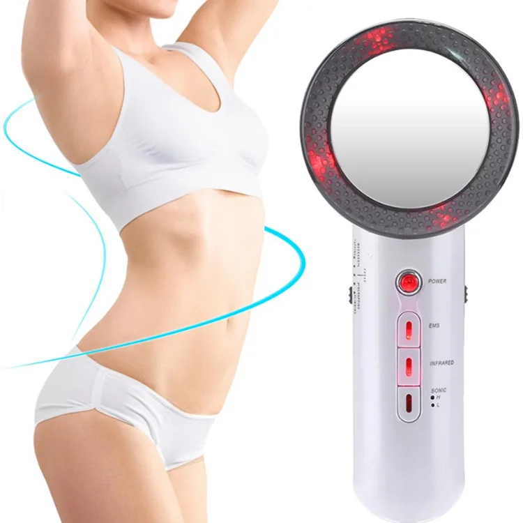 
3 in 1 Ultrasonic EMS Fat Burning Body Massage Slimming Machine for Belly Body 