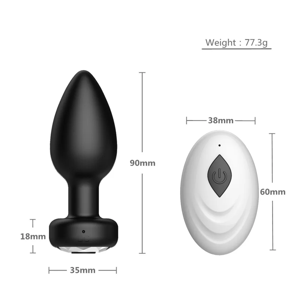 Smooth Touch female Butt Plug Intimate Metal Anal Plug with Crystal Jewelry  Anal Bead Anus Dilator Anal Toys for Men Women