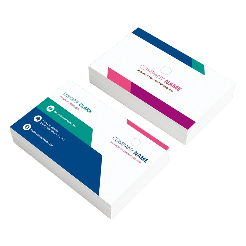 Square Pvc Thick Business Cards Custom Art Paper & Paperboard Name Card Offset Printing 100 Pc/box Double Side Custom Size 1000