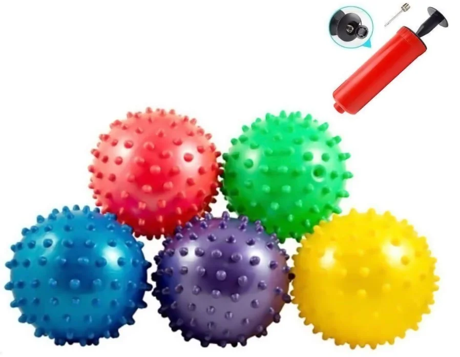 5 inches custom logo pvc inflatable message ball knobby ball for promotional