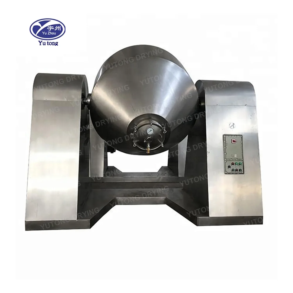 CE ISO Approved SZG Stainless steel Double Conical Revolving Vacuum Dryer for impregnated carbon