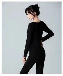 Autumn Winter 2 Piece slimming warm womens long johns woman ladies sexy thermal underwear Top and Bottom