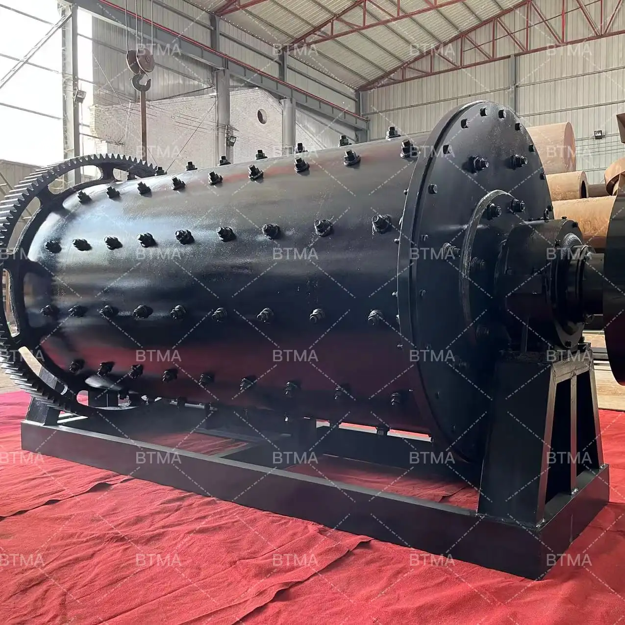 BTMA Factory Hot Sale Low Price 3-5 Tons Per Hour 1200x2400 Ball Mill Grinding Machine