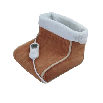 Winter Electric Home Foot Warmer Boot Heat Therapy Shoes Indoor Super Soft