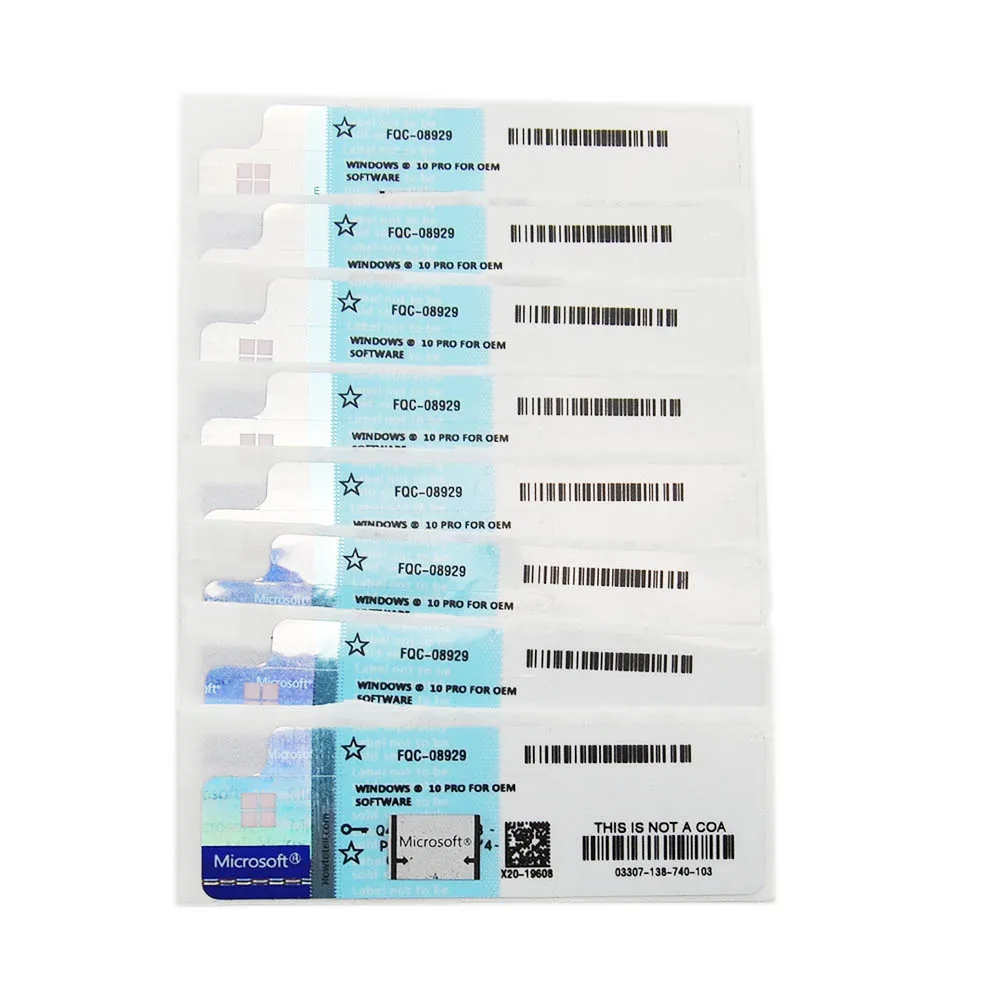 Wholesale windows 10 Professional Key Win Pro 10 64/32Bit COA sticker Genuine window 10 pro