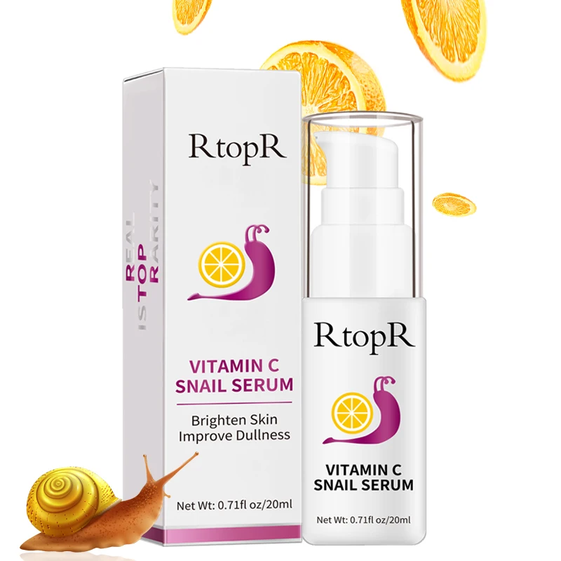 Vitamin C Snail Serum Rejuvenation Anti Wrinkle Firming Bright Skin Serum for Face Ance Treatment Snail VC Collagen Repair Serum