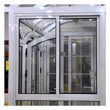 Hot selling PVC sliding window design UPVC double glazed sliding windows