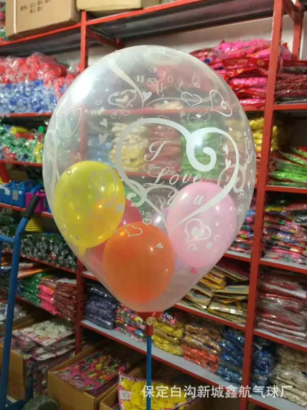 Customized Package/printing Transparent Pvc Bobo Led Balloon Promotional/wedding Party Decoration Balloons