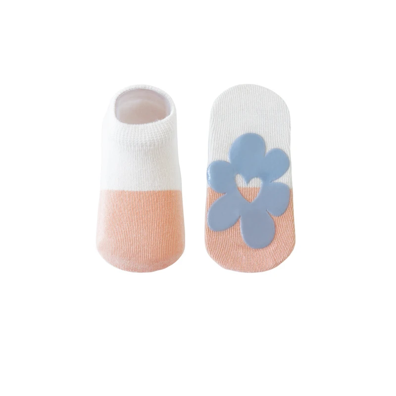 Оригинальные милые детские хлопковые противоскользящие носки для дома, силиконовые носки для малышей