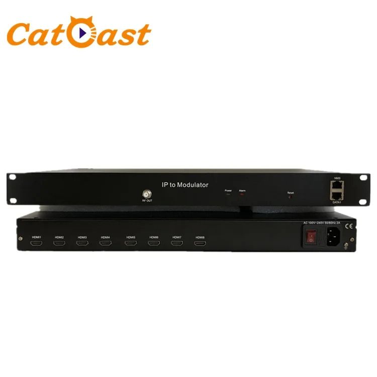 IPTV кабель TV 8 каналов H.264 HD MI IP к DVBT DVBC ISDBT кодировщик модулятор