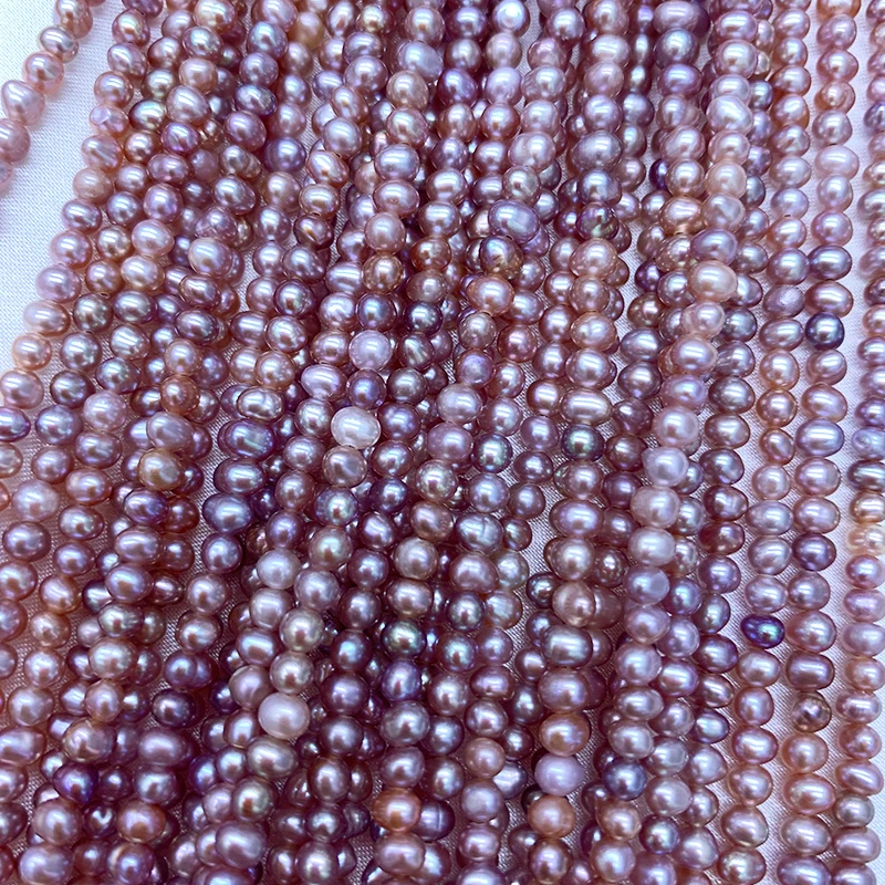 Factory Wholesales High-Quality Pearls In Multiple Sizes Ranging From 3-4mm, Sparkling Pearls For Jewelry Production