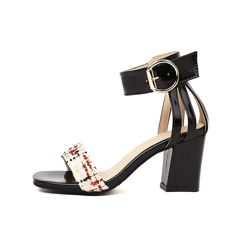 Elegant Sandal Womens Open Toe Ankle Buckle Strap High Heel