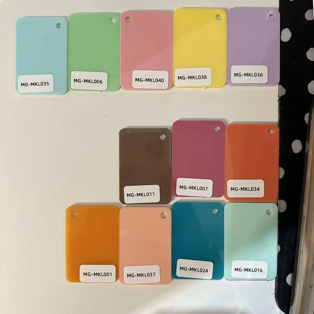 Kingsign different pastel colors available pink/purple cast acrylic sheet