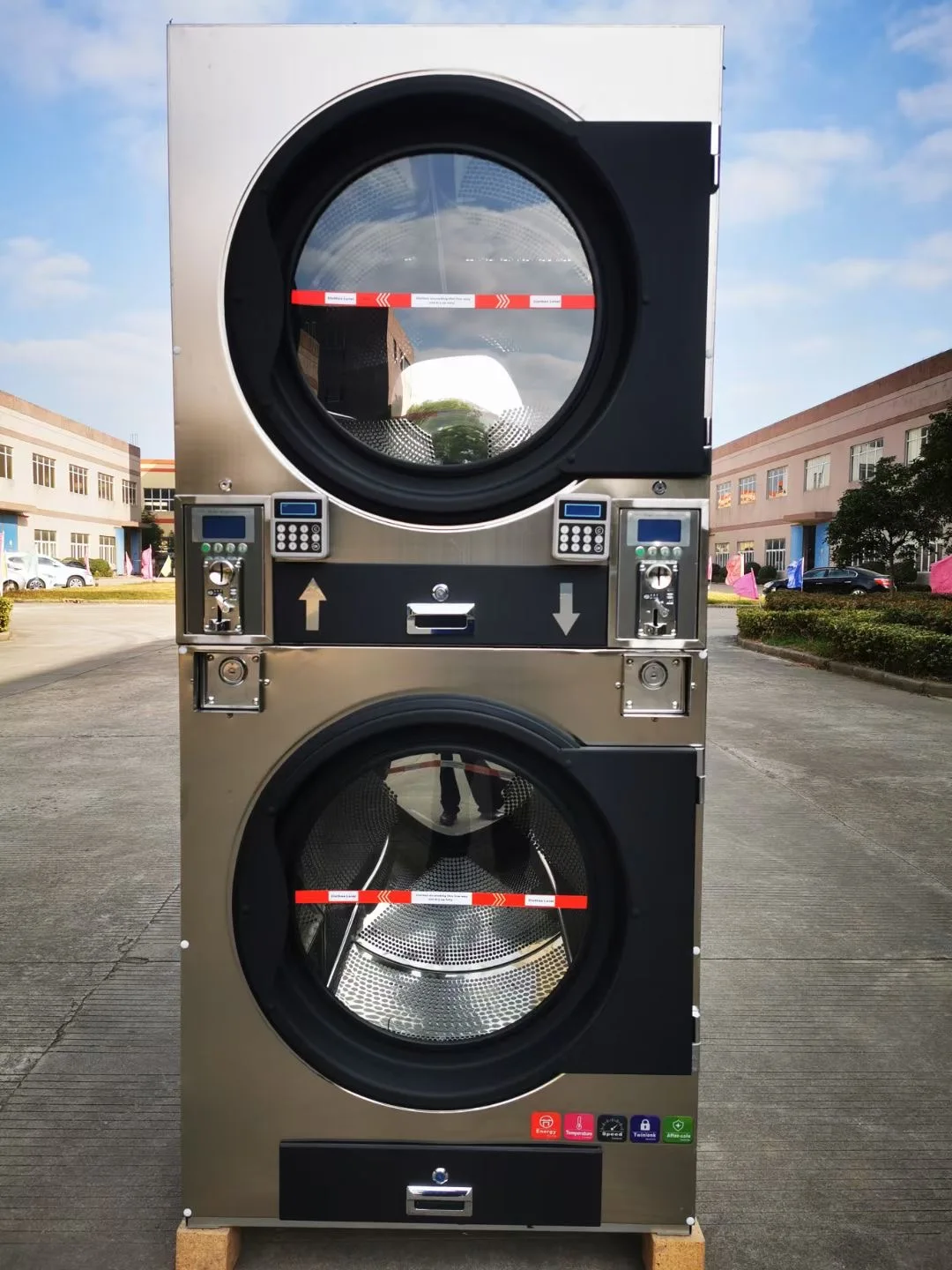 coin operated washing machine and stack dryer,coin laundry washing machine
