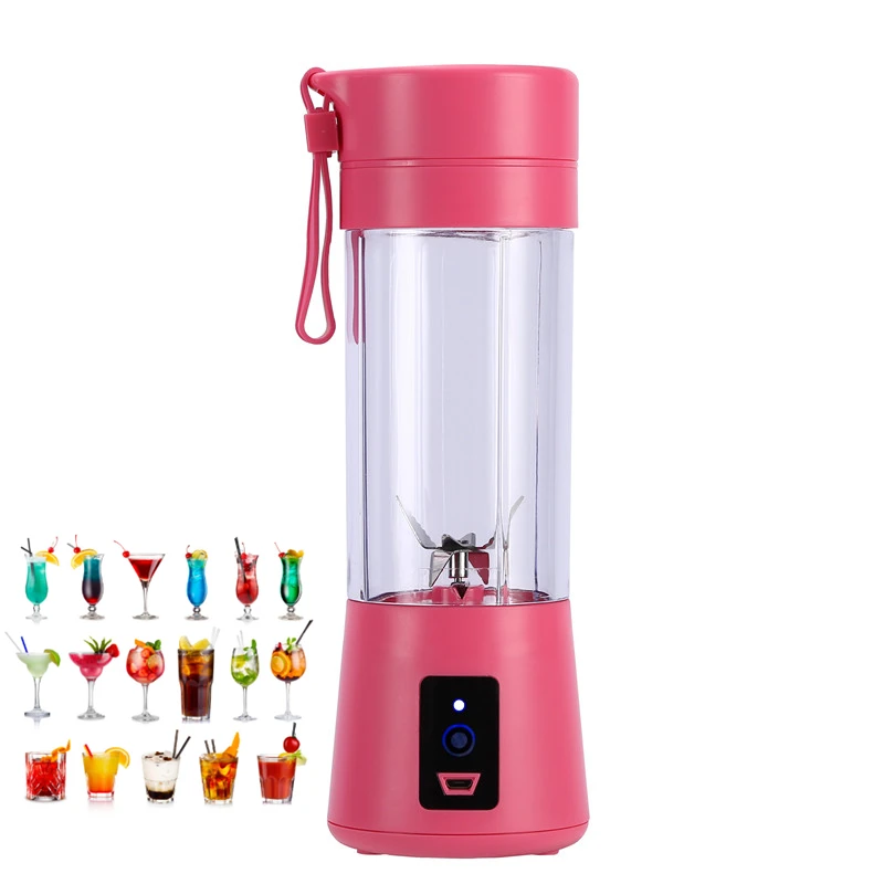 3.7v 150w usb cold press juicer extractor machine 380ml electric portable mini vacuum blender cup set
