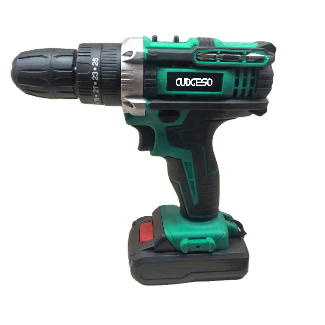 High Quality 24V Cordless Hammer Drill Electric Tools 18V 21V Power Tools 10A High Torque Cordless Drill