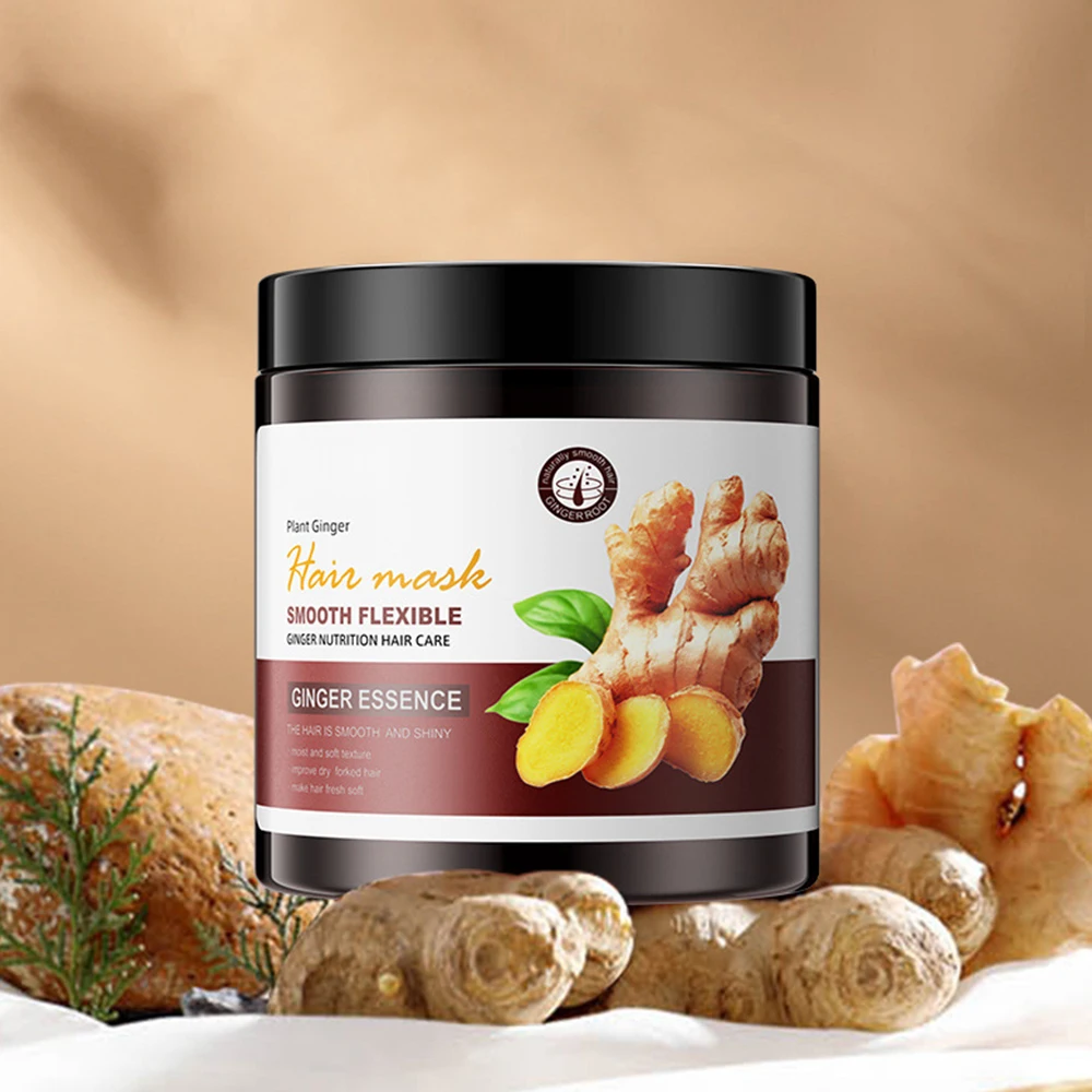 Private label Moisturizing Ginger Hair Mask Collagen Coating Hair Protein Treatment Care Repairing Hair Mask Factory OEM ODM