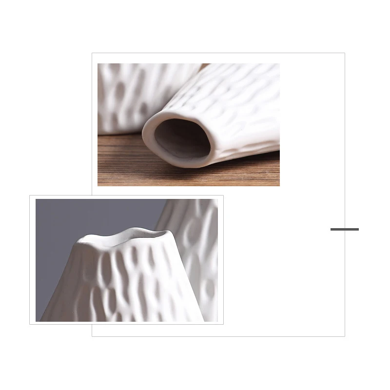 Wholesale OEM Home Decor Interior Living Room Simple Ceramic Vases For Plants