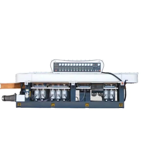 11 motors Glass straight line edging polishing machine glass edger