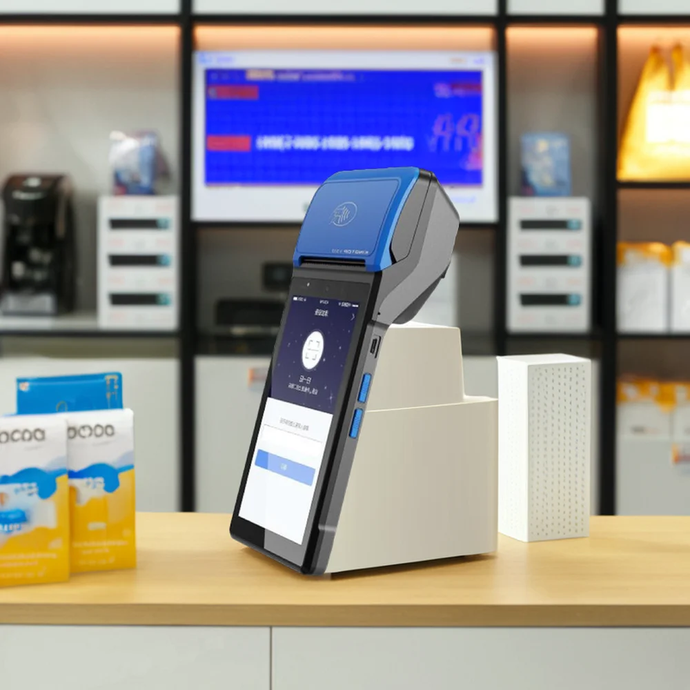 Профессиональный Android POS устройство 5 45 дюймов сенсорный экран ручной с термопринтером все в одной точке продажи системы