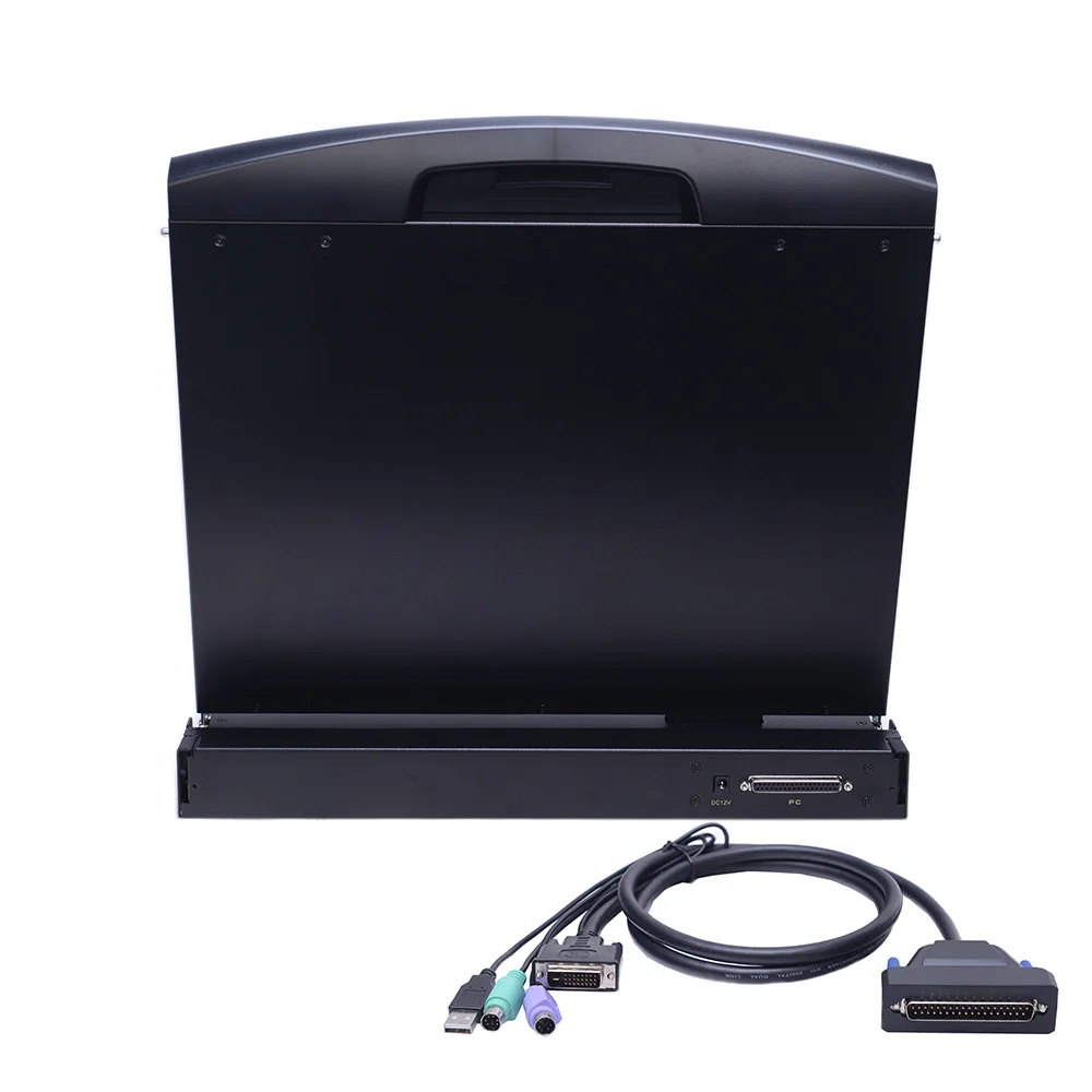 Metal Case 1920*1200@60Hz Singlerial 17 Inch DVI Interface LCD KVM Console Switch