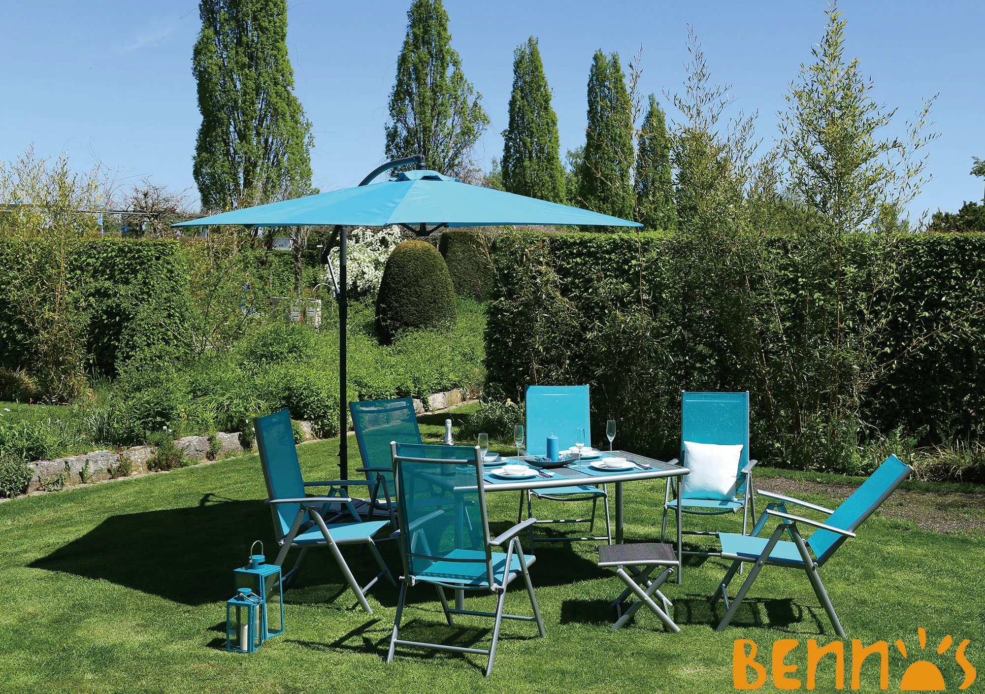 7PCS OF ROPE FURNITURE TABLE AND CHAIR SET FOR DINING OUTDOOR OR GARDEN