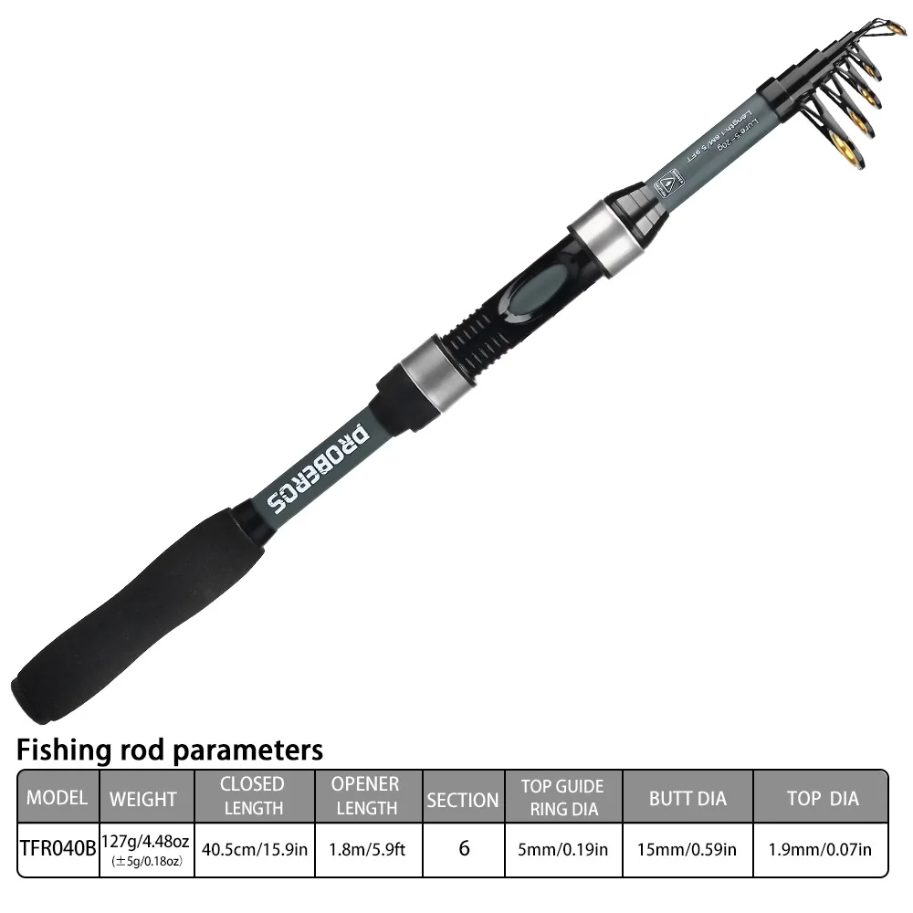 Retractable Mini Four-Color Portable Short-Circuit Super Short Subsea Fishing Spinning Rod