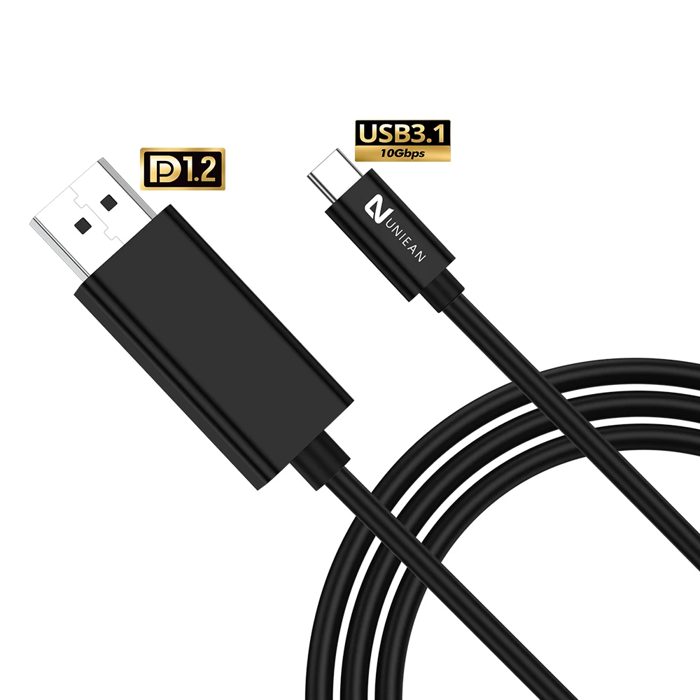 2024 New Arrival ABS Shell USB Type C to DisplayPort Cable 4K DP 1.2 Cable DisplayPort Cables for Laptop PC TV Gaming Monitor