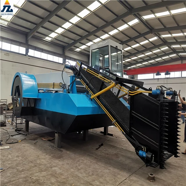 Jinzun Full Automatic Aquatic Weed Harvesting Boat For Efficient Lake And River Cleaning