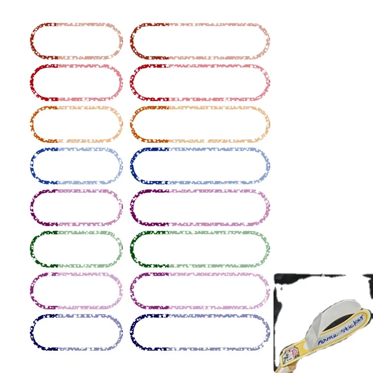 Hot Selling Waterproof Name Stickers Children Cartoon Sticker Name Tags Name Sticker