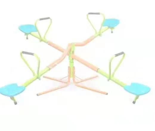 Outdoor Playground Seesaw Heavy Duty 360 Swivel Seesaw withPlastic Seat for Kids Seesaw