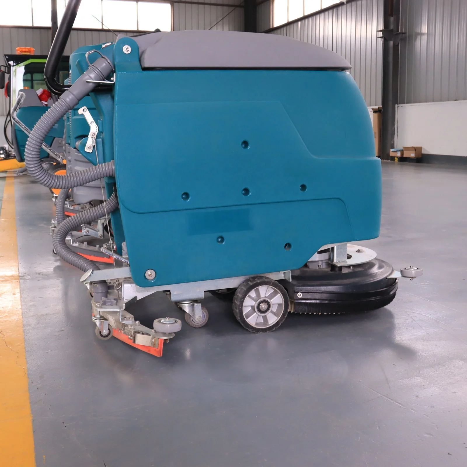 Cleaning hand held Battery Hand Walk Behind Floor Scrubber Autoscrubber Concrete Marble Tile Granite Floor Sweeper machine