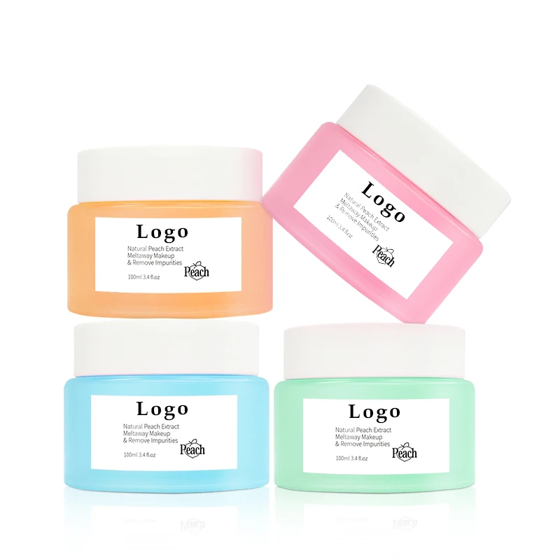 Vegan Gentle Facial Cleansing Cream Multi Purpose Pro Collagen Cleansing Balm Natural Make Up Remover Gel