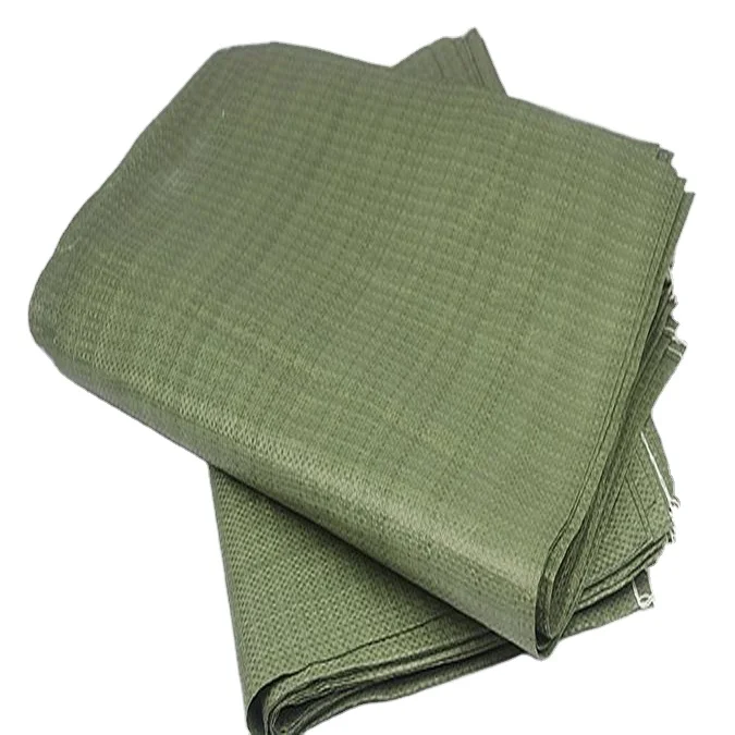 Grey Green Color Pp Woven Bag Postal Polypropylene Waste Woven Sacks Parcel Bag