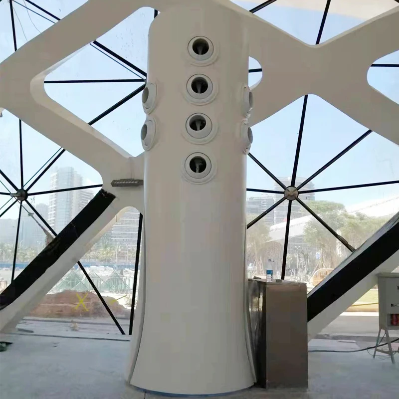 Single Curved Curtain Walls Accessories Facade Column Cladding Aluminum Cladding