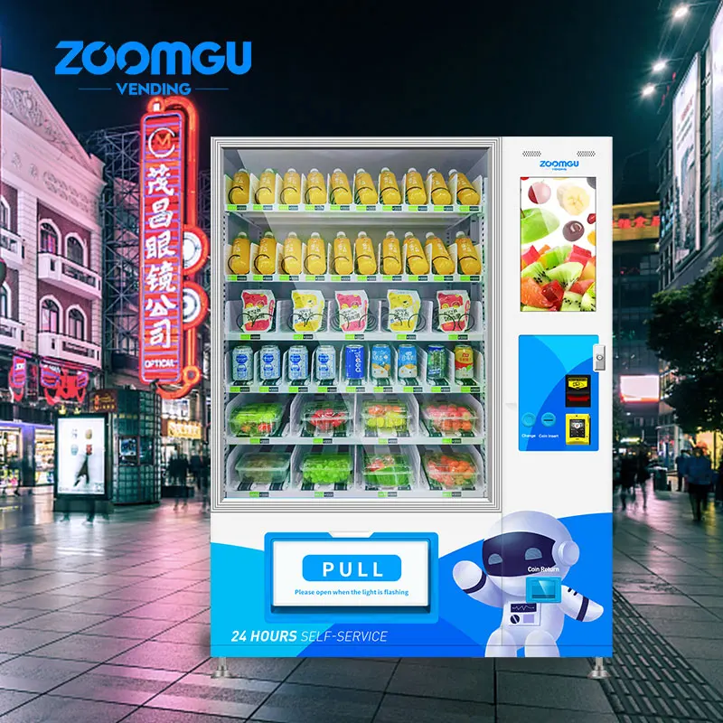  Zoomgu открытый Лифт автоматический торговый автомат для молока и