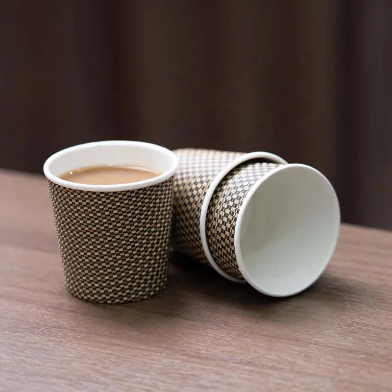 Custom paper cup ripple Disposable printed paper cups coffee cup paper