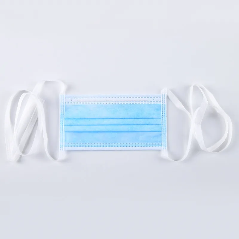 Одноразовая хирургическая маска для лица S & J, медицинская, привязанная на ремешках, более безопасная, для ежедневного использования, 3-слойная, ASTM F2100, уровень 3, тип IIR