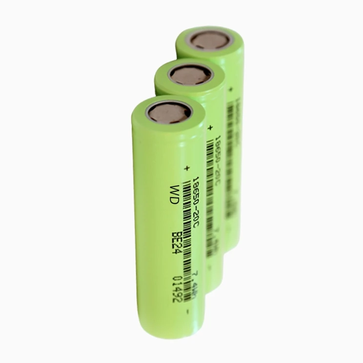 3.7v Lithium Cylindrical Battery Energized Outdoors Rechargeable Battery 3.7v 18650 Lithium Battery