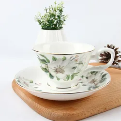Simple design Kapok design royal turkish tea cups fine bone china tea cups saucers