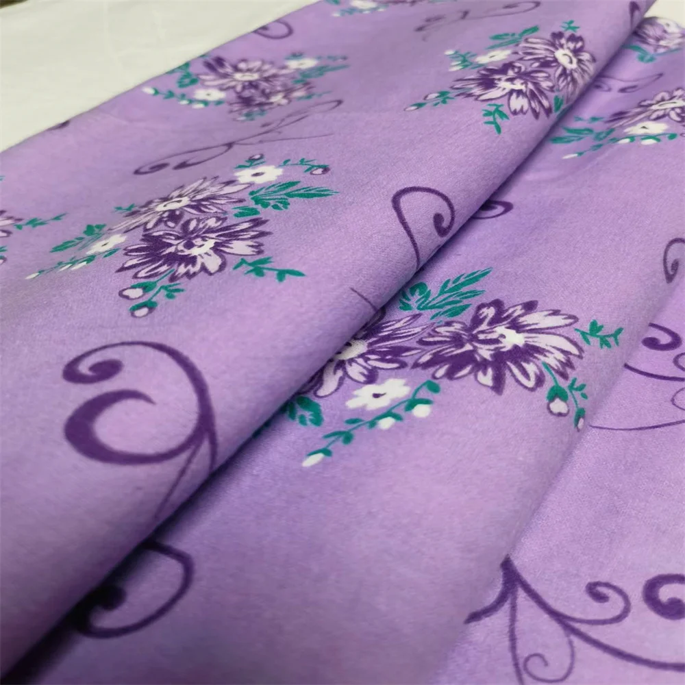 High quality digital printed flannel 100% cotton fabric for duvet cover pillowcase fabric