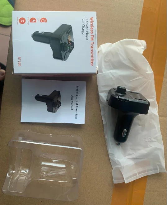 Transmitter Car 5.0 FM Radio Modulator Car Kit 3.1A USB Car Charger Handsfree Wireless  Audio MP3 Player bt36b