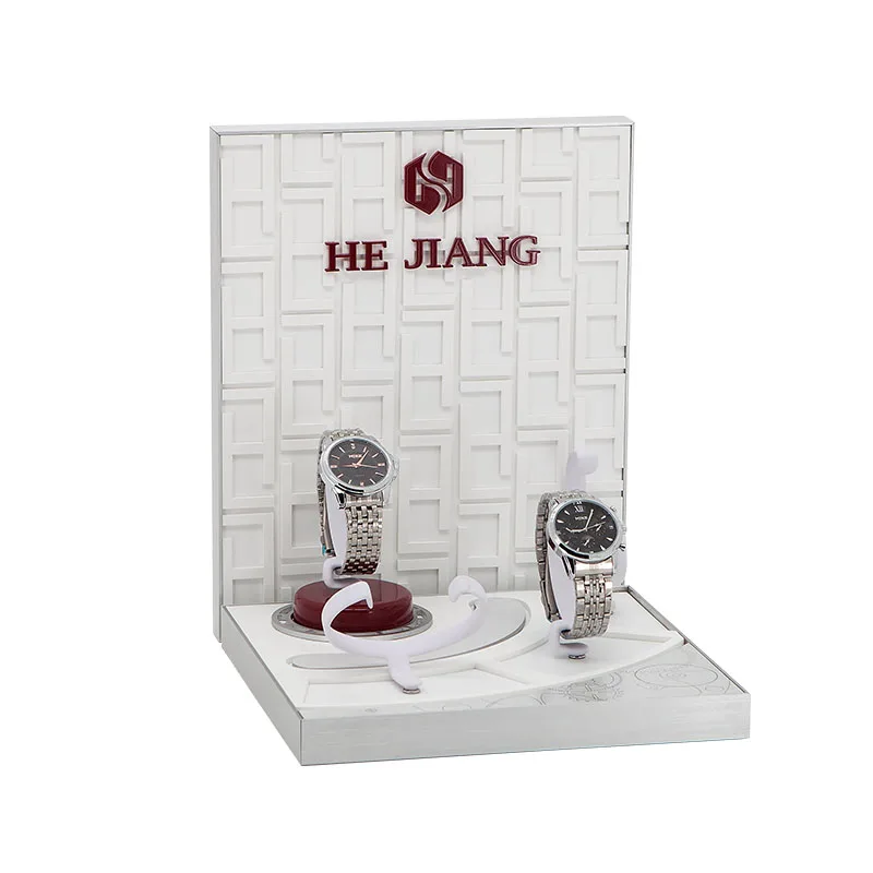 Various Of Customized Design Manufacturer Metal Frame Watch Display Stand With Clear Watch Holder Stand