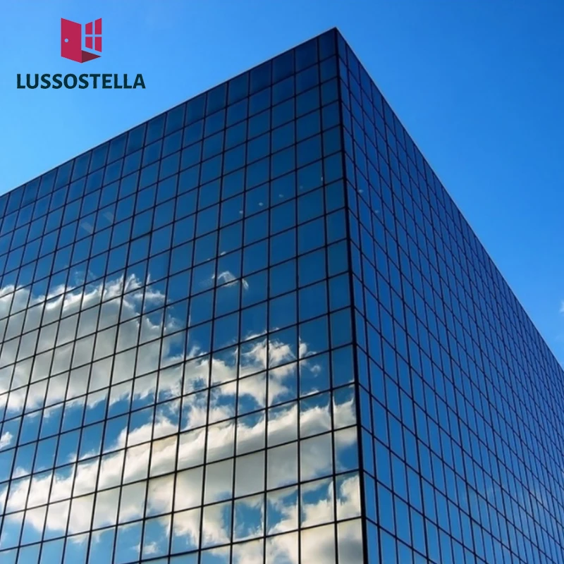 New Commercial Building Facade Solutions Glazing Aluminum Curtain Walls