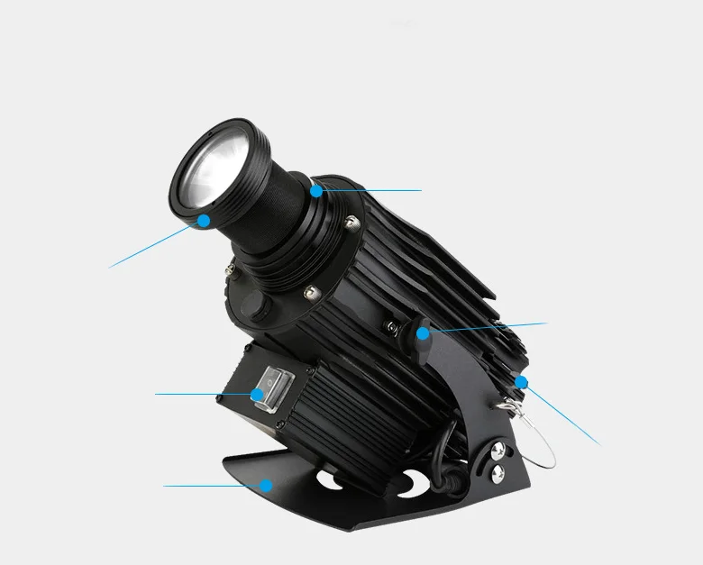 Automatic color-changing projection lamp gradient rotation multi-color logo creative lighting decorative projection lamp