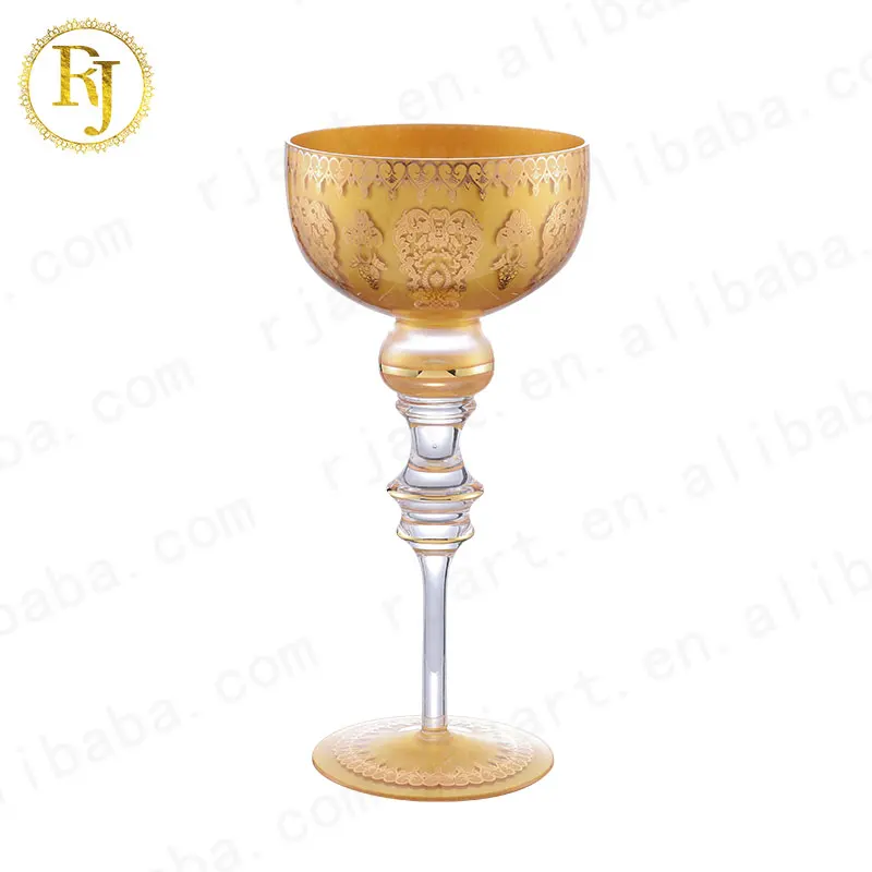 Uzbek Tajik Luxury Fruit Plate Crystal European Idishlar Glass Gold Pattern Chinni Posuda Dinner Ceramic Dinnerware Set